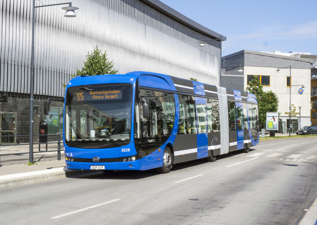 Sweden's first electric BRT service up and running in Stockholm Urban